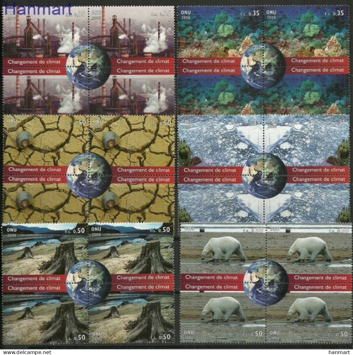 UNO Geneva 2008 Mi 615-638 MNH  (ZE1 UNGvie615-638) - Fabbriche E Imprese