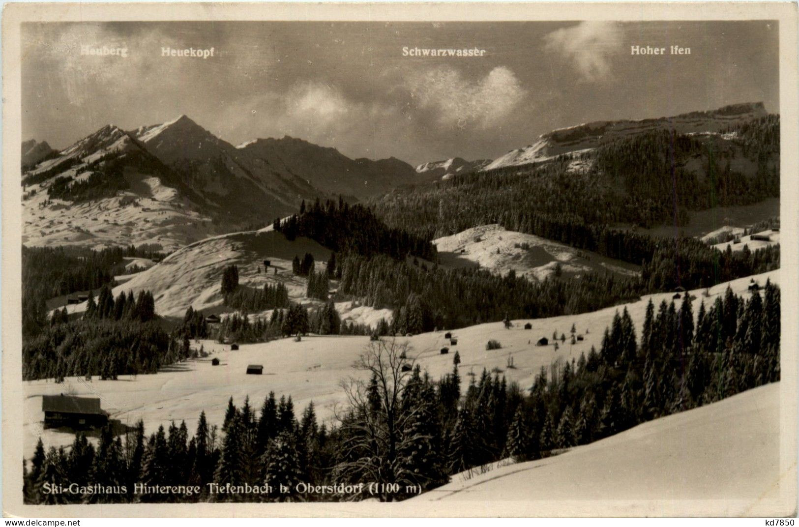 Oberstdorf, Ski-Gasthof Hinterenge Tiefenbach - Oberstdorf