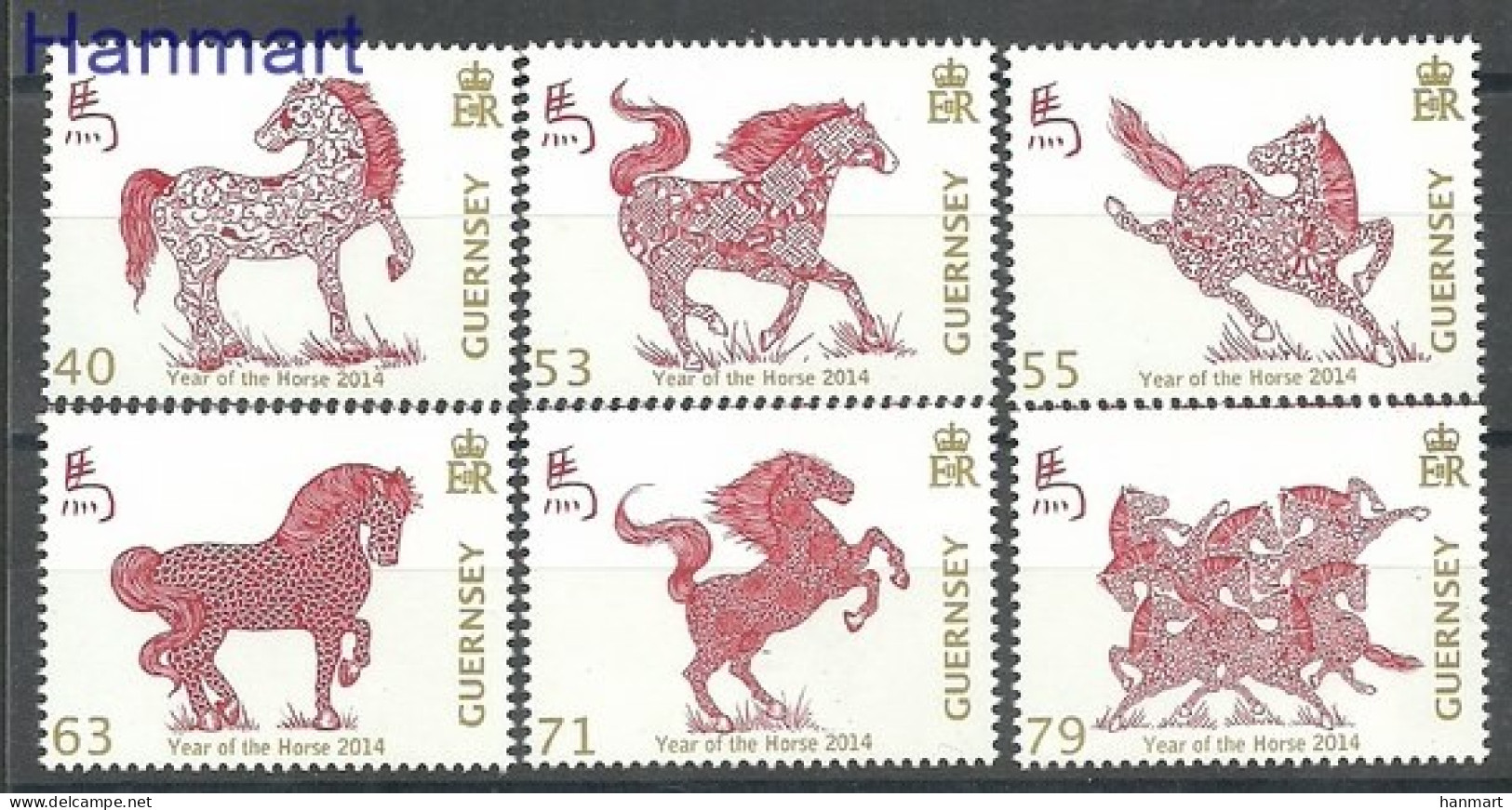 Guernsey 2014 Mi 1455-1460 MNH  (ZE3 GRN1455-1460) - Hoftiere