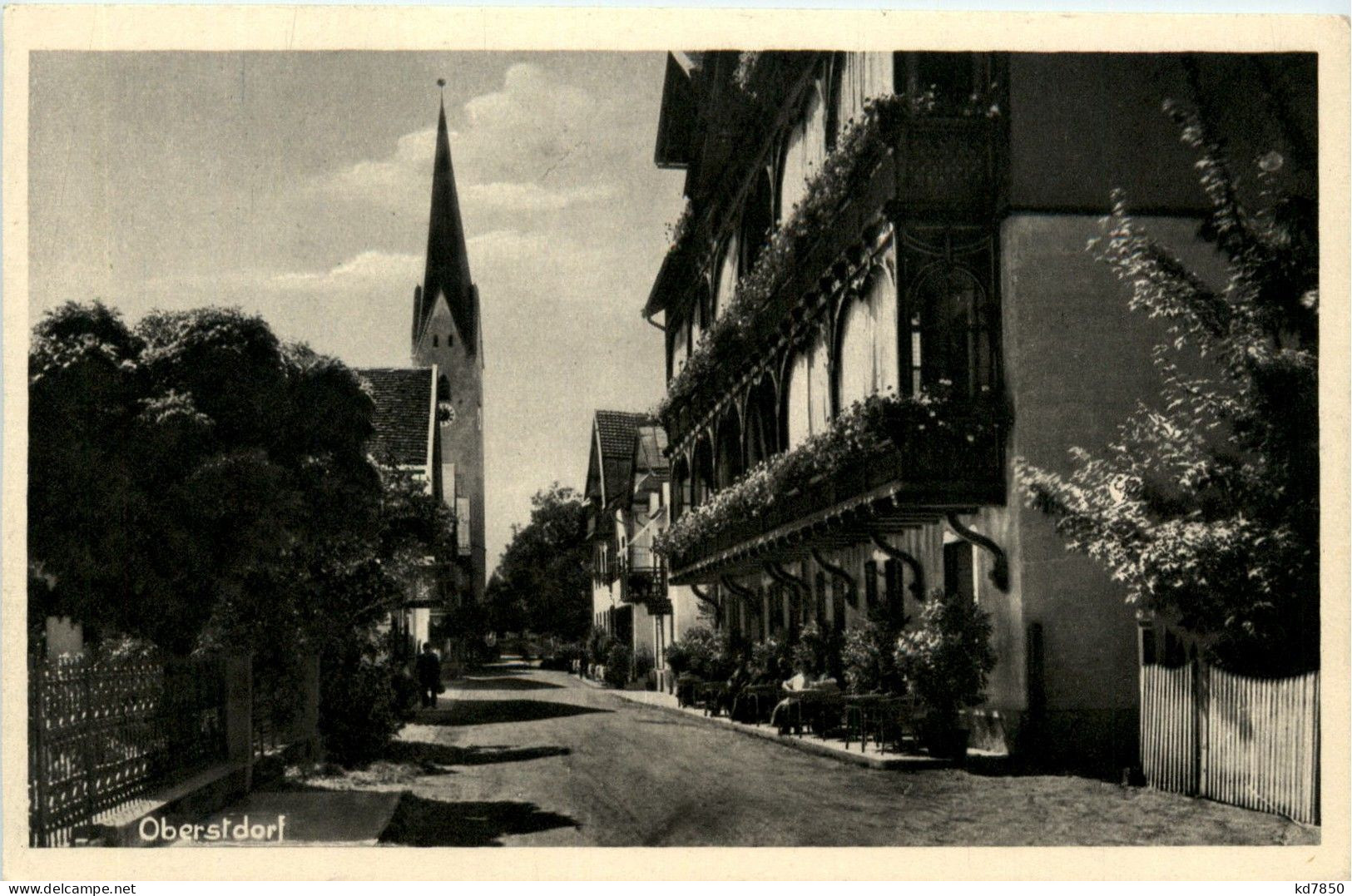 Oberstdorf/Bayern - Oberstdorf, Kirchstrasse Mit Hotel Löwen - Oberstdorf