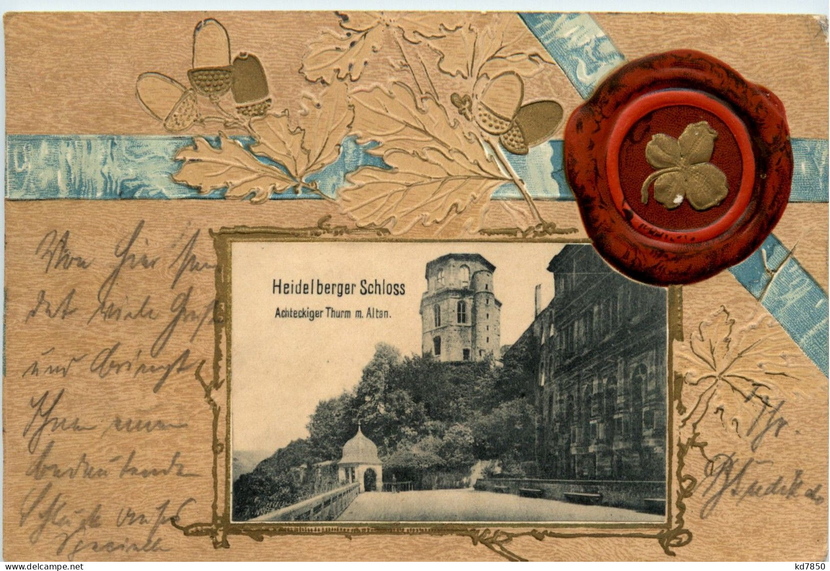 Heidelberg - Litho - Prägekarte - Heidelberg