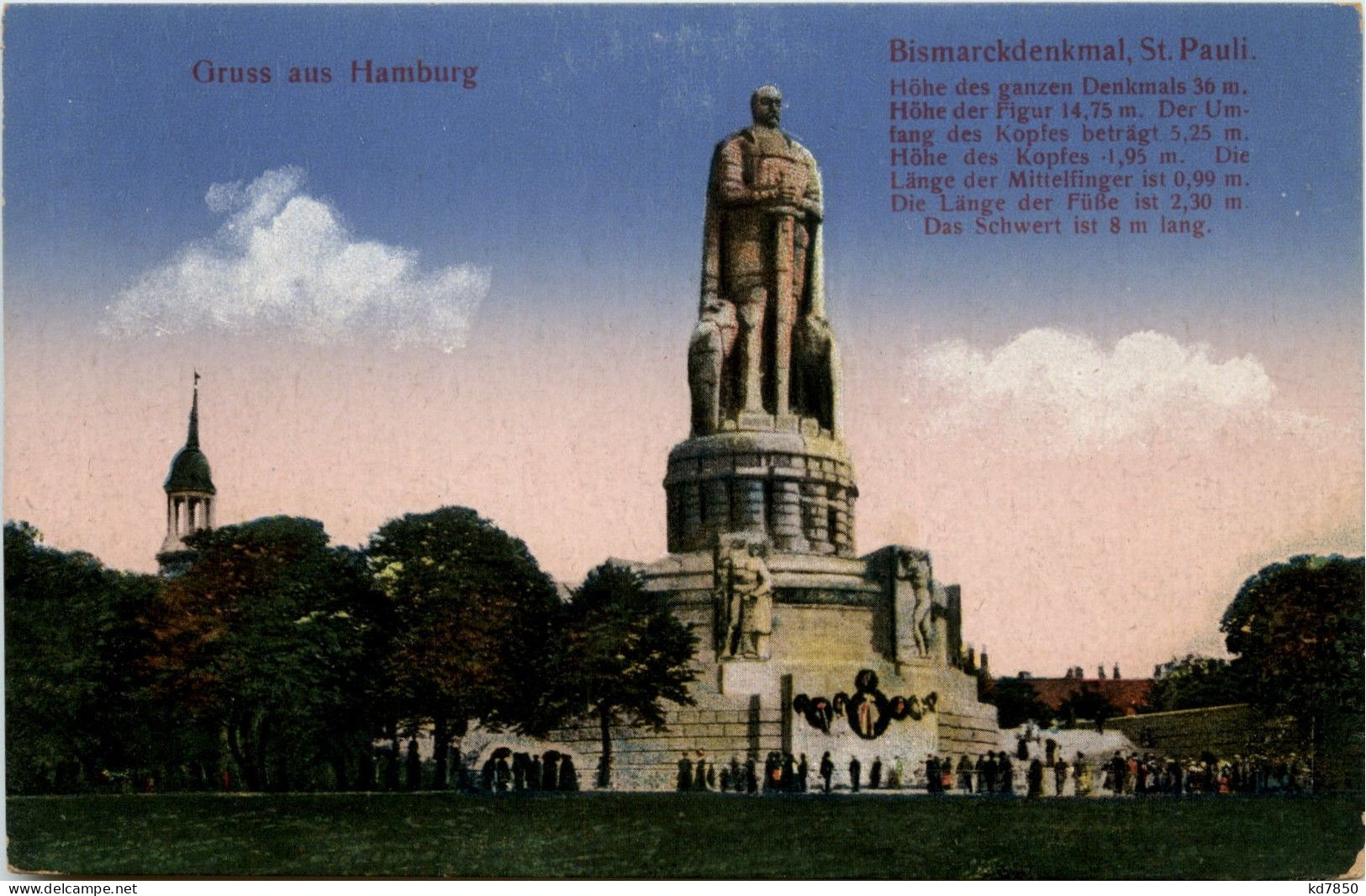 Hamburg/diverse Stadtteile - Hamburg, Bismarckdenkmal St.Pauli - Mitte