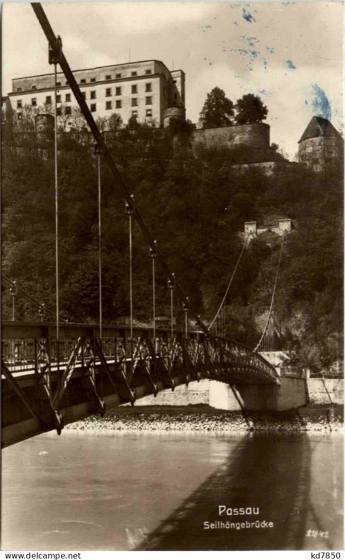 Passau/Bayern - Passau, Seilhängebrücke - Passau