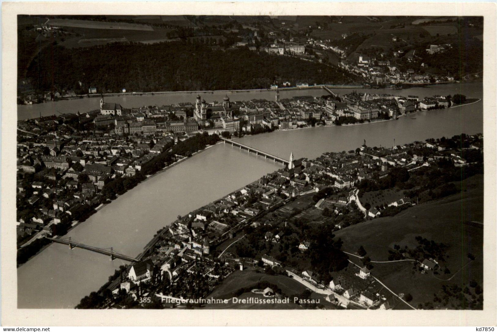 Passau/Bayern - Passau, Fliegeraufnahme - Passau