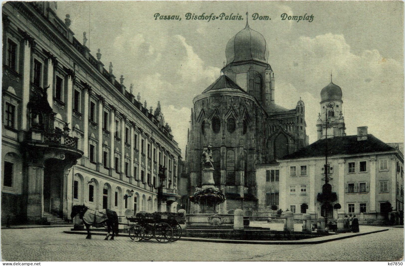 Passau/Bayern - Passau, Bischofs-Palais, Dom, Domplatz - Passau