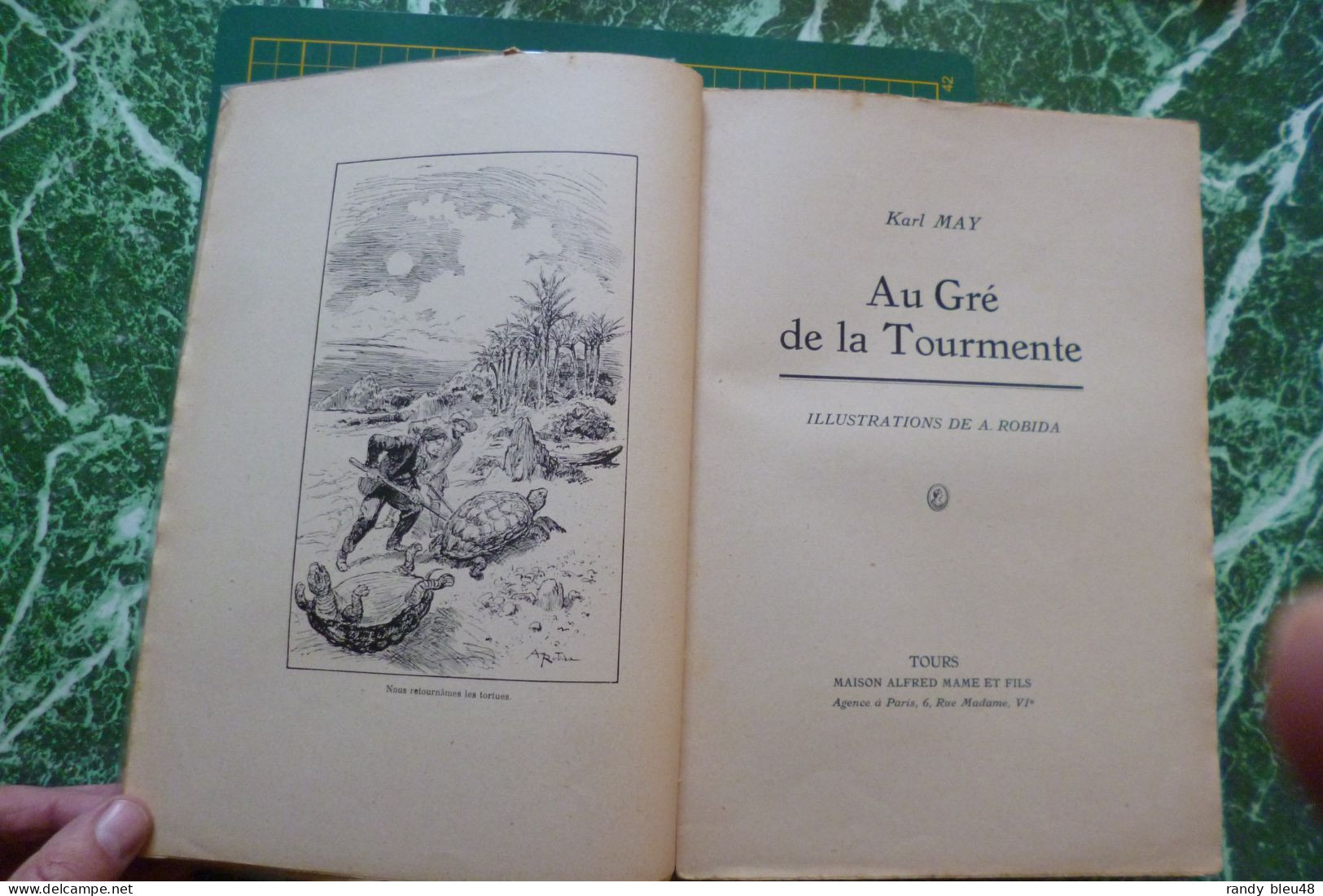 Au Gré De La Tourmente  -  Illustrateur ROBIDA  -  KARL MAY  -  édition MAME - 1933 - Avventura