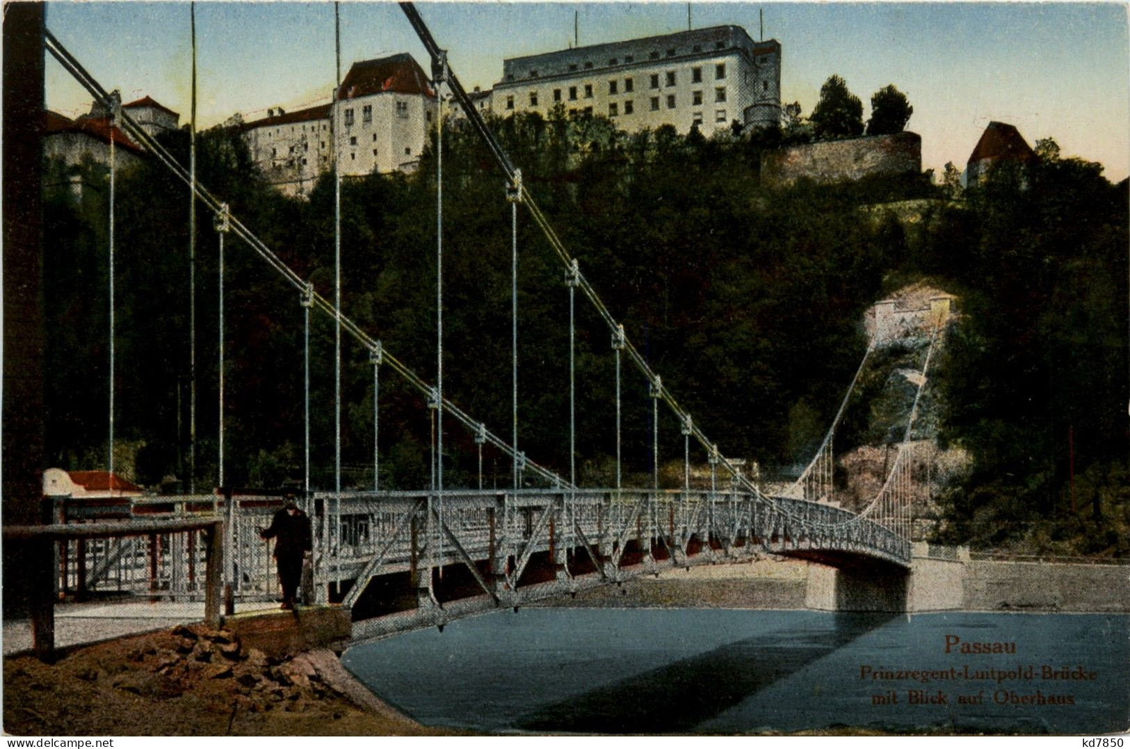 Passau/Bayern - Passau, Prinzregent Luitpol-Brücke Mit Blick Auf Oberhaus - Passau