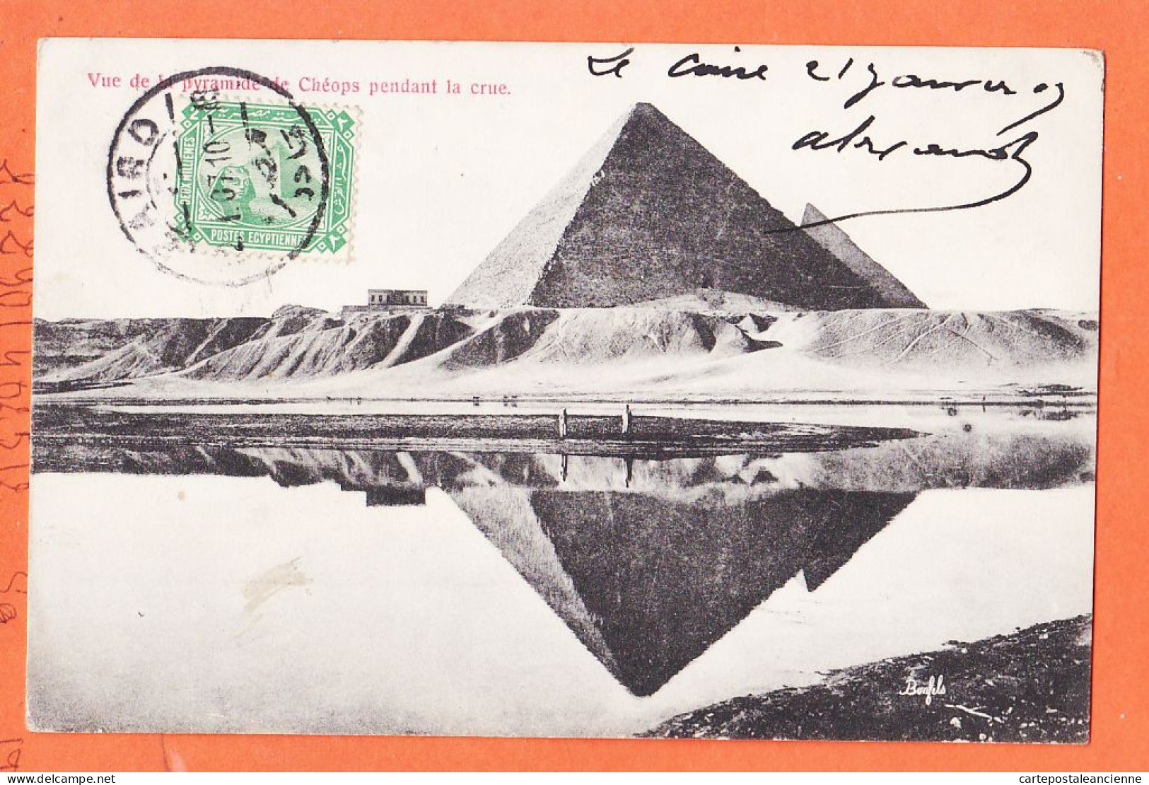 21993 / ⭐ ◉ LE CAIRE Egypte Vue Pyramide De CHEOPS Pendant Crue NIL à PENTECOUTEAU ◉ BONFILS Max RUDMANN 291 - Pyramids