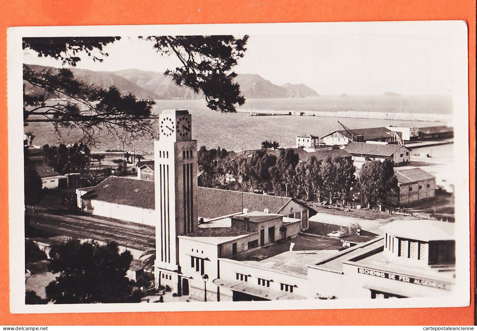 21711 / ⭐ SKIKDA PHILIPPEVILLE Algérie Tour Horloge GARE Et Port 1951 à BAUDELOT Paris Photo-Bromure LA CIGOGNE 2 - Skikda (Philippeville)