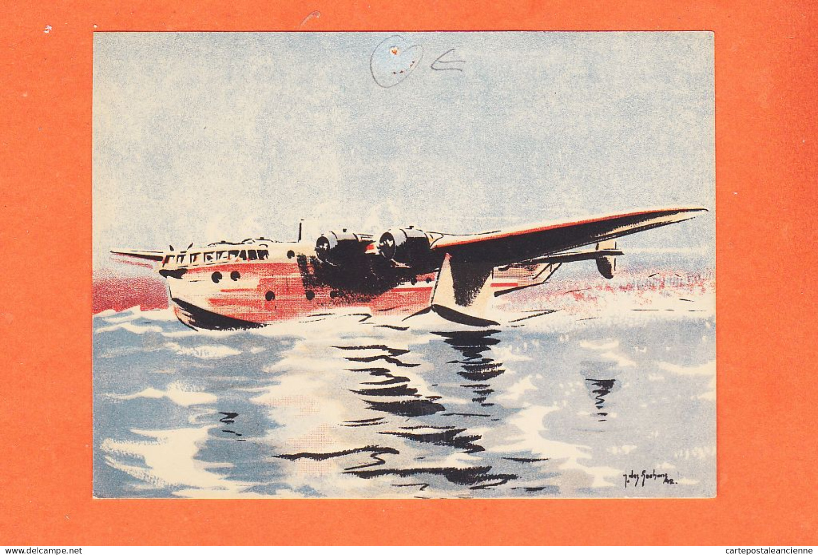 21679 / ⭐ HYDRAVION BREGUET 730 (Exploration) Guerre 1939-1945 Illustrateur Jacques Des GACHONS 1942 - 1939-1945: 2a Guerra
