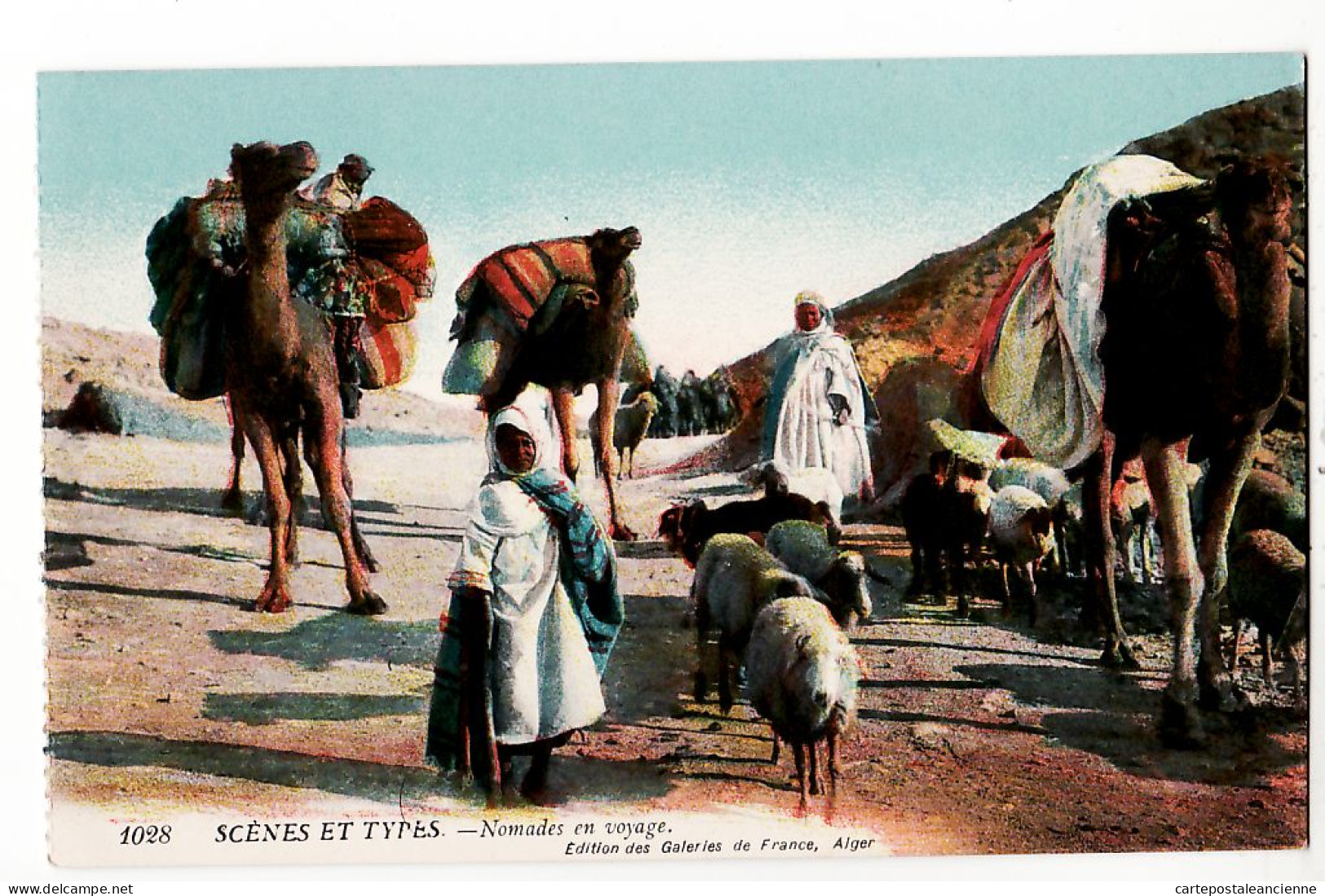 21725 / ⭐ Algérie Scenes Et Types NOMADES En VOYAGE Edition Galeries De France ALGER 1920s Maghreb Algeria Algerije - Scènes & Types