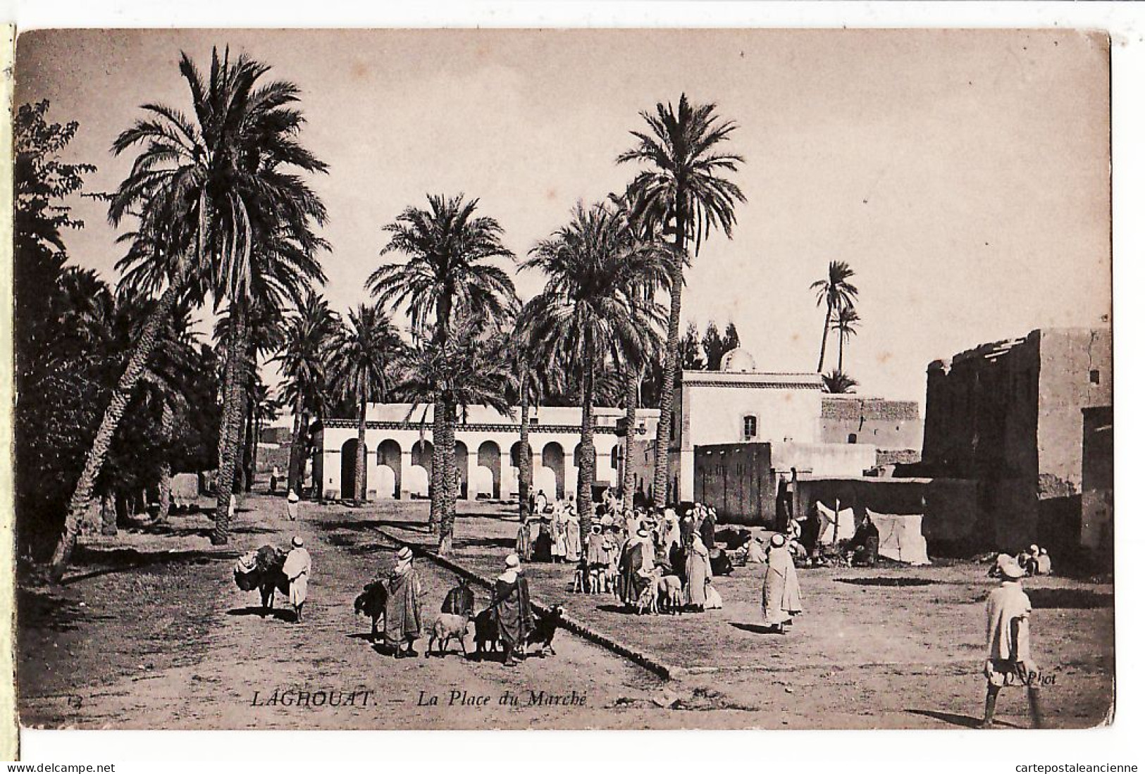 21745 / ⭐ Algérie LAGHOUAT Place Du Marché 1910s NEURDEIN 13 -Algeria Algerije Algerien - Laghouat