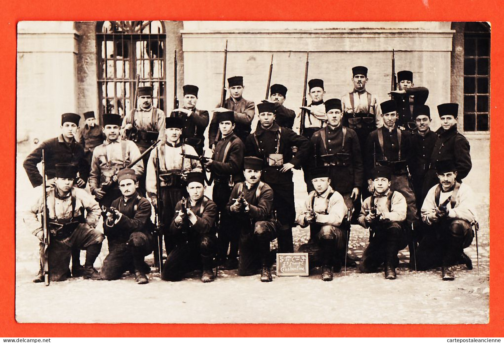 21756 / ⭐ Carte-Photo CONSTANTINE Algérie ZOUAVES 3em Régiment 1920s Photographe MARTINIER 20 Rue Damrémont - Constantine