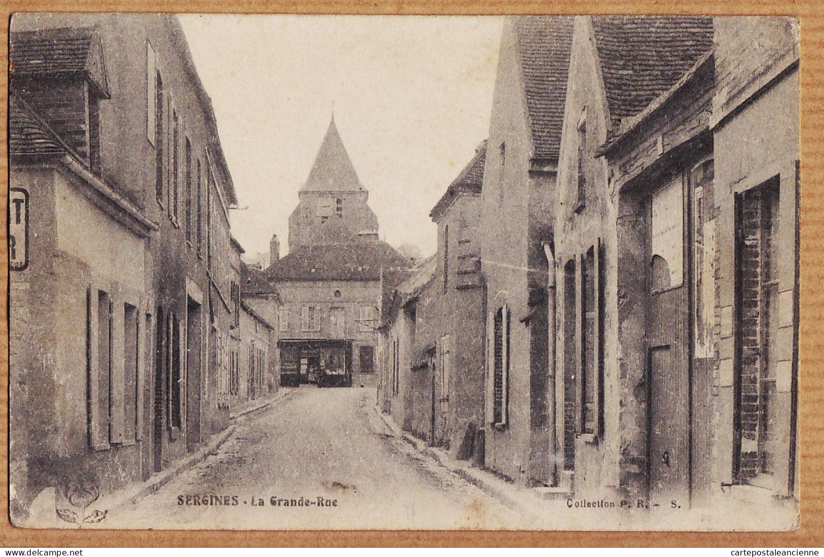 21828 / ⭐ SERGINES Yonne La GRANDE-RUE 1910s Collection P.R - S - Sergines