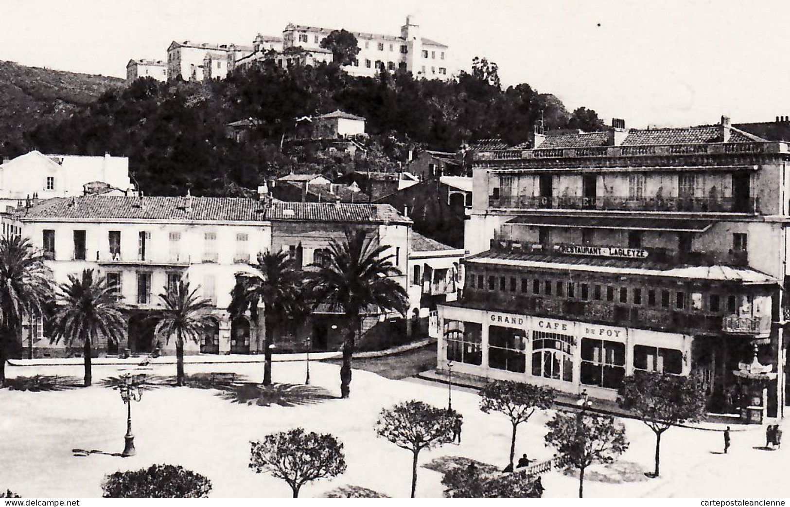 21708 / ⭐ Peu Commun PHILIPPEVILLE Restaurant LAGLEYZE Grand Café De FOY PLACE MARINE SKIKDA 1920s LEVY 120 - Skikda (Philippeville)