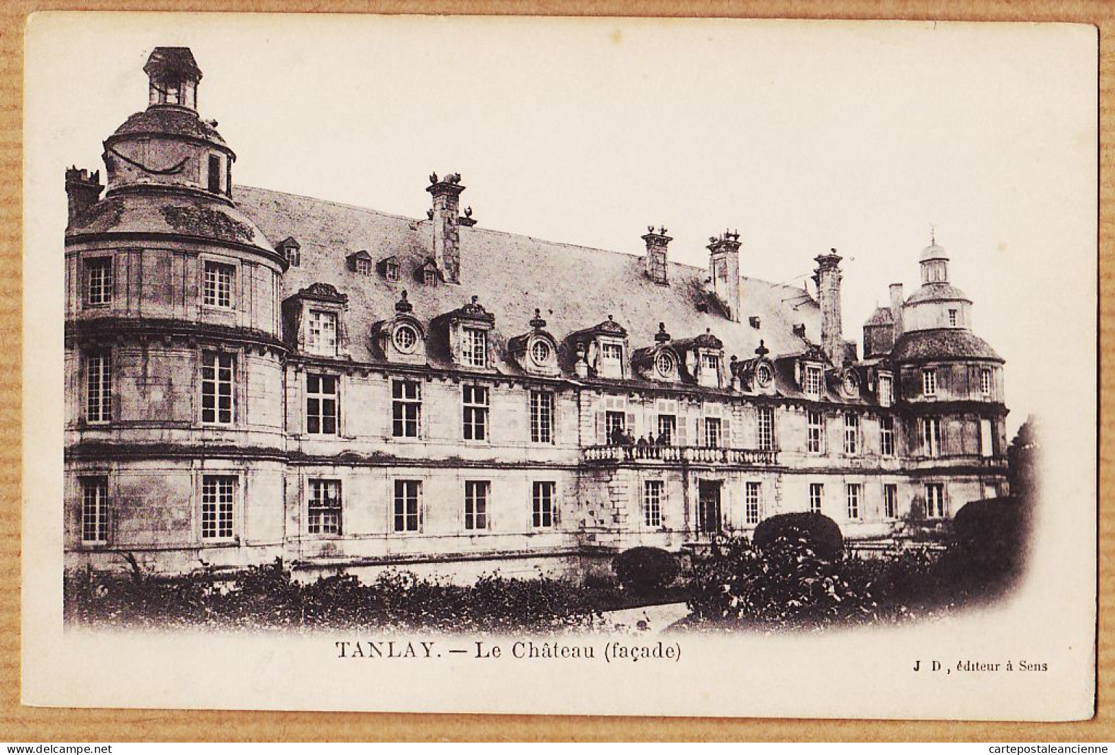21846 / ⭐ TANLAY 89-Yonne Le Château Façade 1900s -J.D Editeur à SENS - Tanlay
