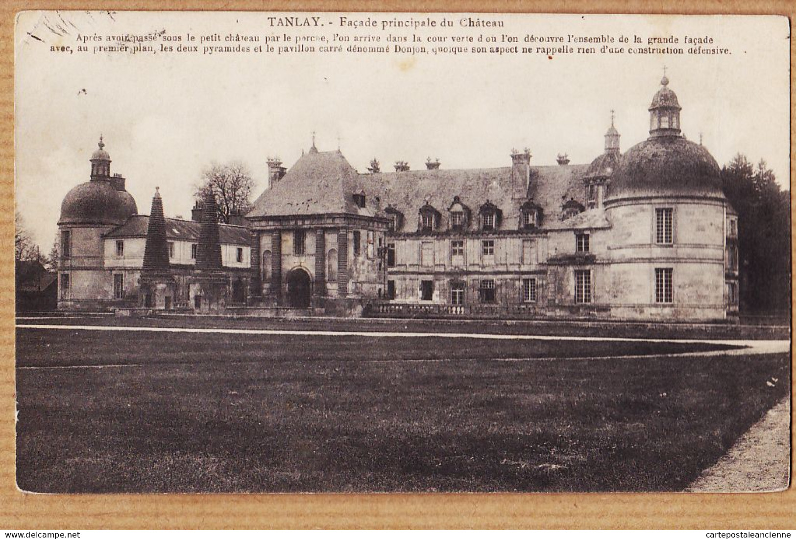 21850 / ⭐ TANLAY 89-Yonne Façade Principale Château 1911 à Paul RENIER Rue De Suez Paris. L.DURAND Tonnerre - Tanlay