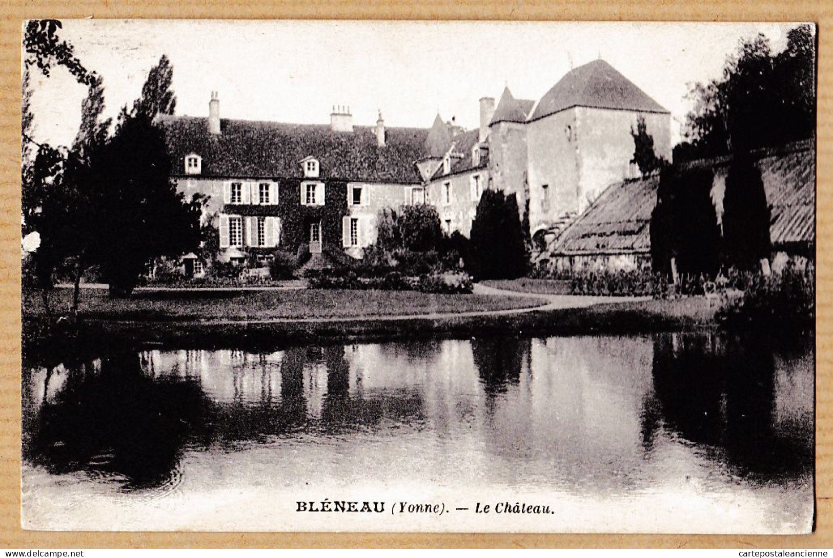 21836 / ⭐ BLENEAU Yonne Le Château Côté Jardin Parc Et Lac 1920s Edition COSSON - Bleneau