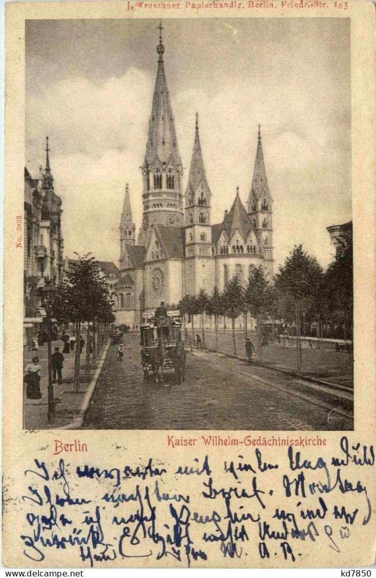 Berlin-Charlottenburg - Kaiser Wilhelm Gedächtnis Kirche, - Charlottenburg