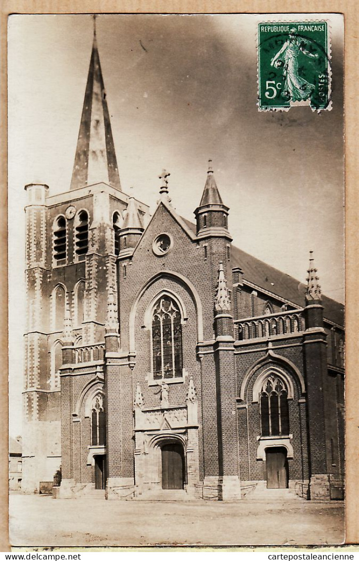 21839 / ⭐ ♥️ Peu Commun Carte-Photo 22-04-1913 CHAMPIGNY-sur-YONNE Eglise à BUREL 44 Rue Pigalle Paris - Champigny