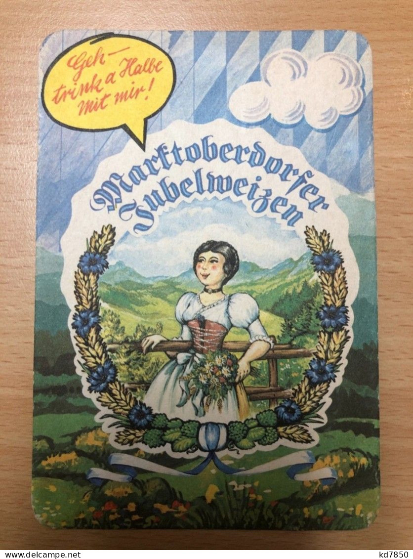 Marktoberdorfer Jubelweizen - Bierdeckel - Advertising