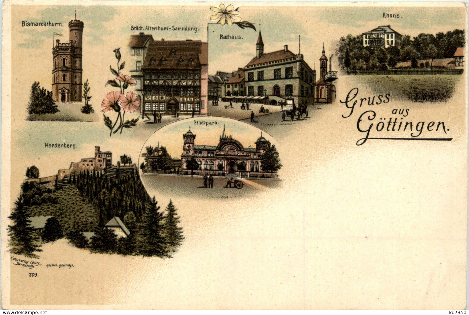 Gruss Aus Göttingen - Litho - Göttingen