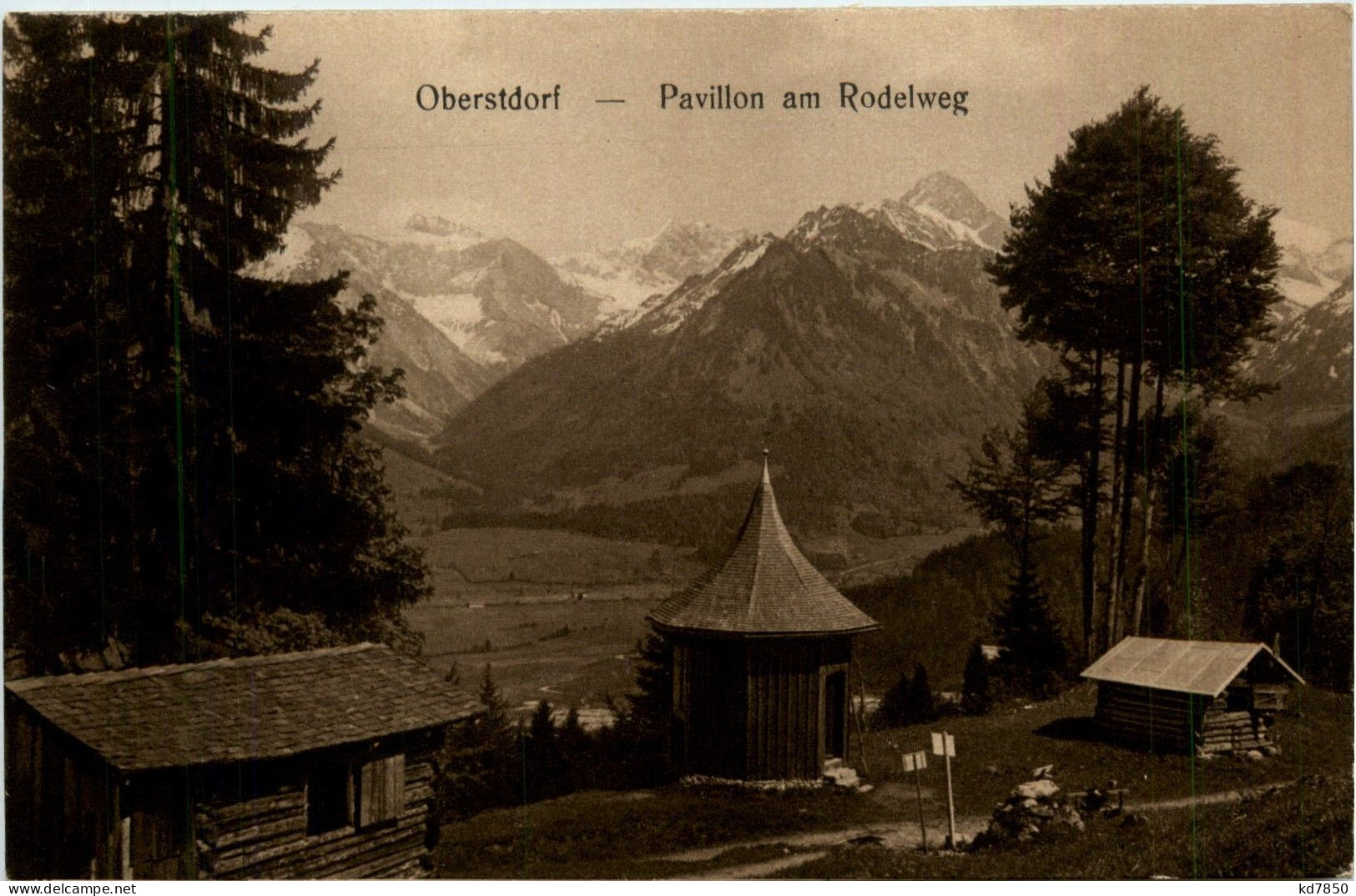 Oberstdorf/Bayern - Oberstdorf, Pavillon Am Rodelweg - Oberstdorf