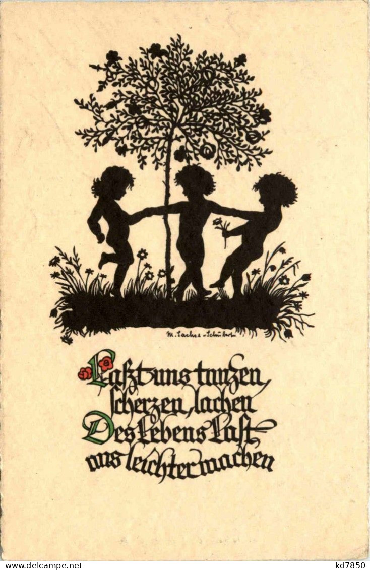 Scherenschnitt - Tanzen - Scherenschnitt - Silhouette