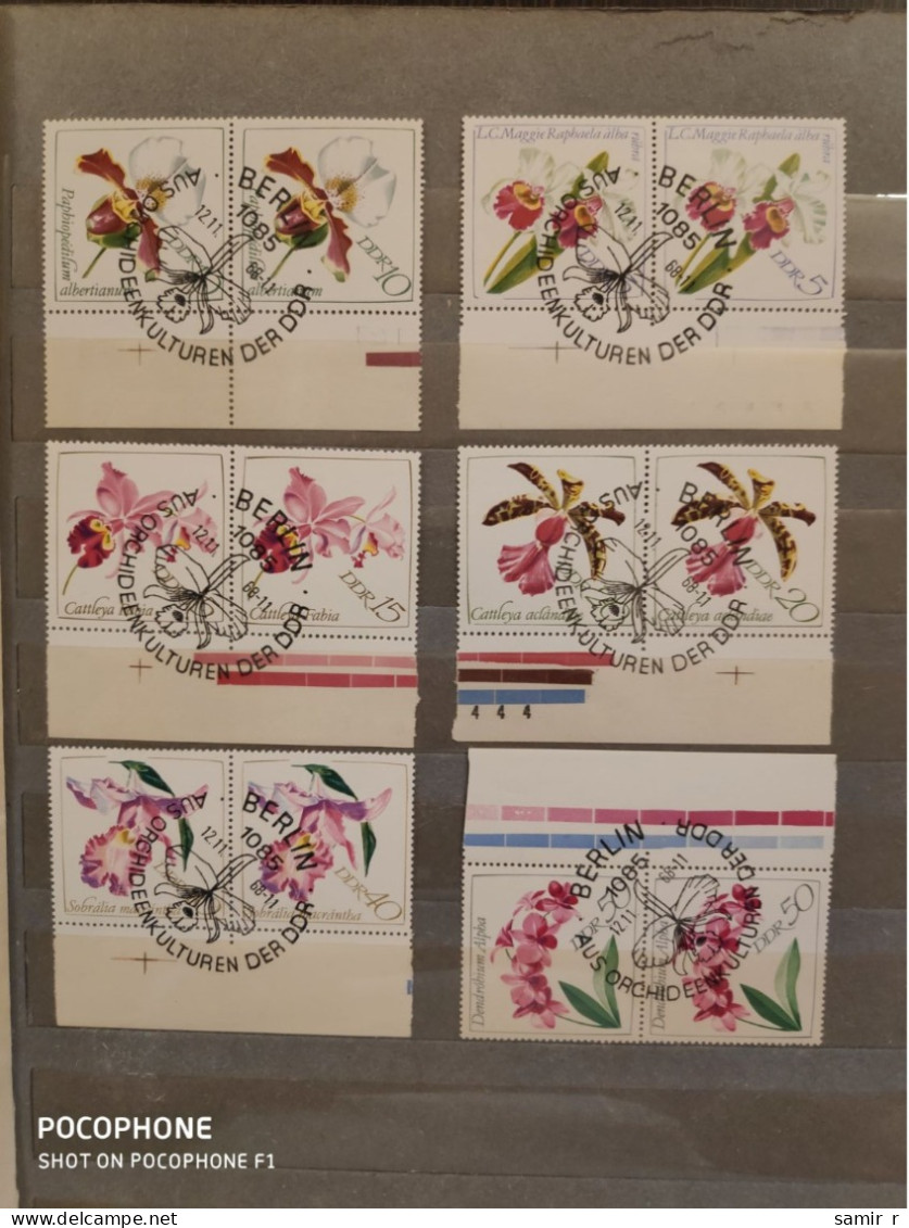 1985	Germany	Flowers (F89) - Used Stamps