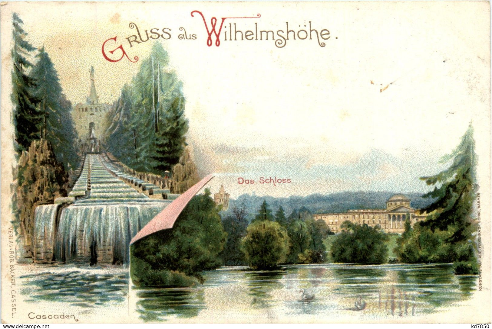 Gruss Aus Wilhelmshöhe - Litho - Kassel