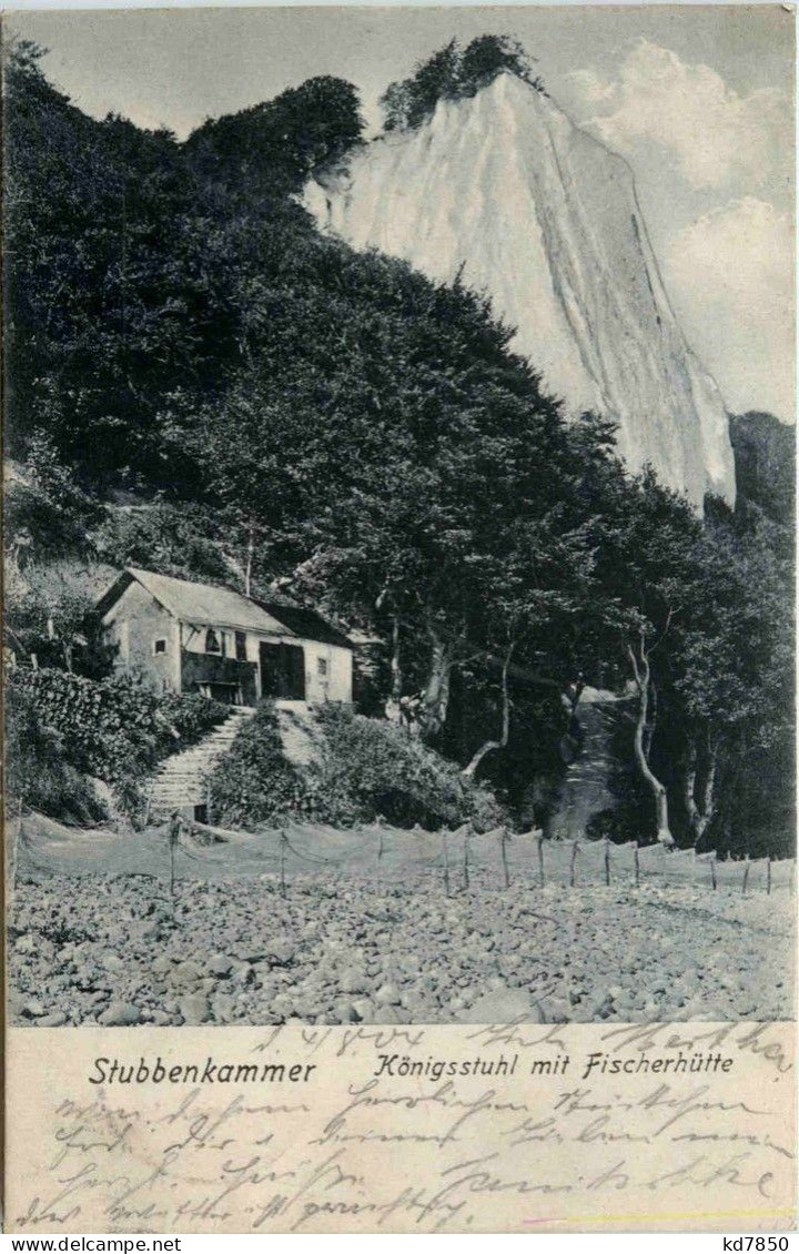 Stubbenkammer - Königsstuhl Mit Fischerhütte - Rügen