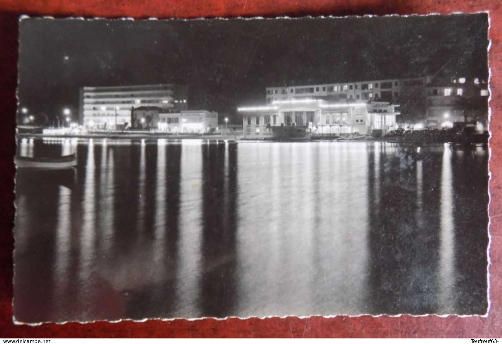 Carte Photo Sainte-Maxime ; La Promenade Et Le Casino De Nuit - Sainte-Maxime