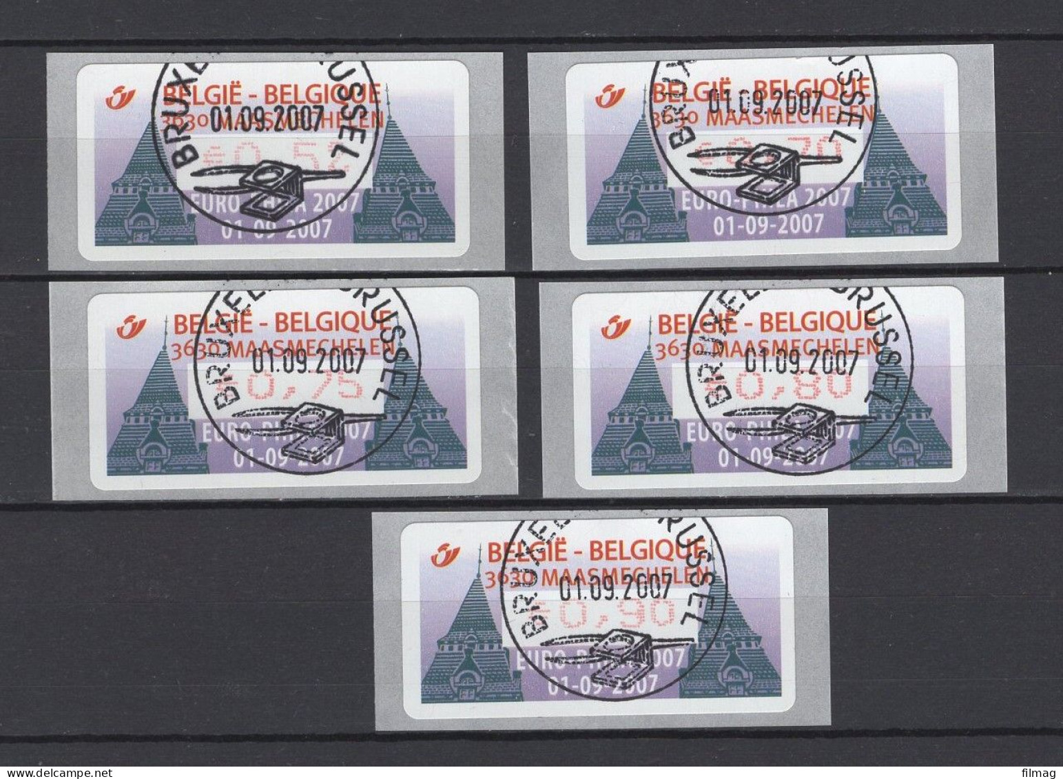 ATM118S9 Europhila 2007 Gestempeld Cote: 25 Euro - Oblitérés