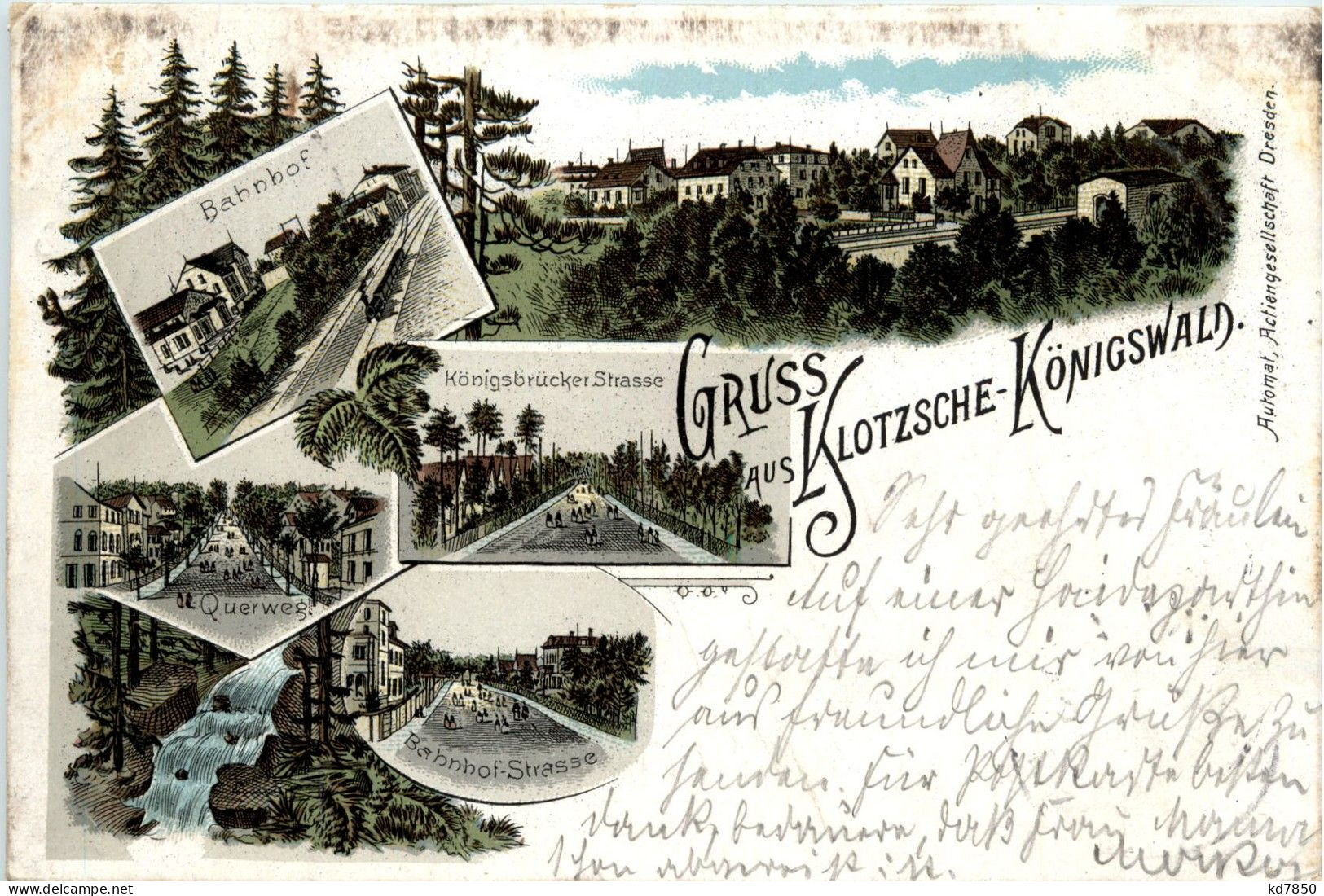 Gruss Aus Klotzsche-Königswald - Litho - Dresden