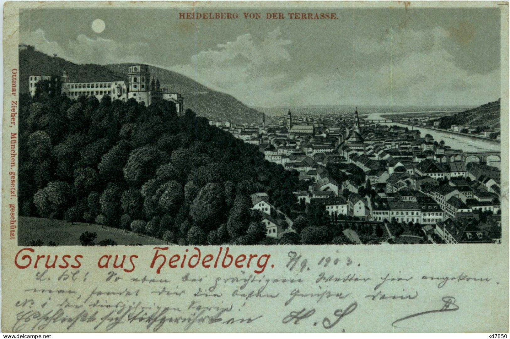 Gruss Aus Heidelberg - Litho - Heidelberg