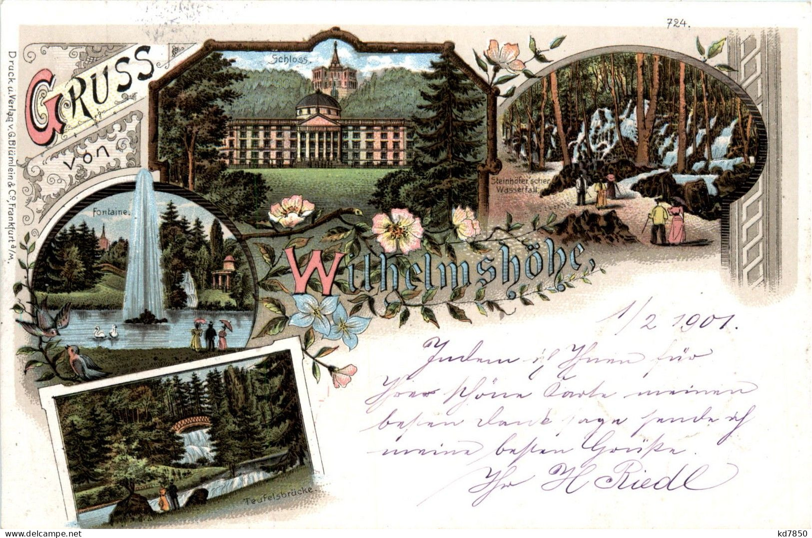 Gruss Von Der Wilhelmshöhe - Litho - Kassel