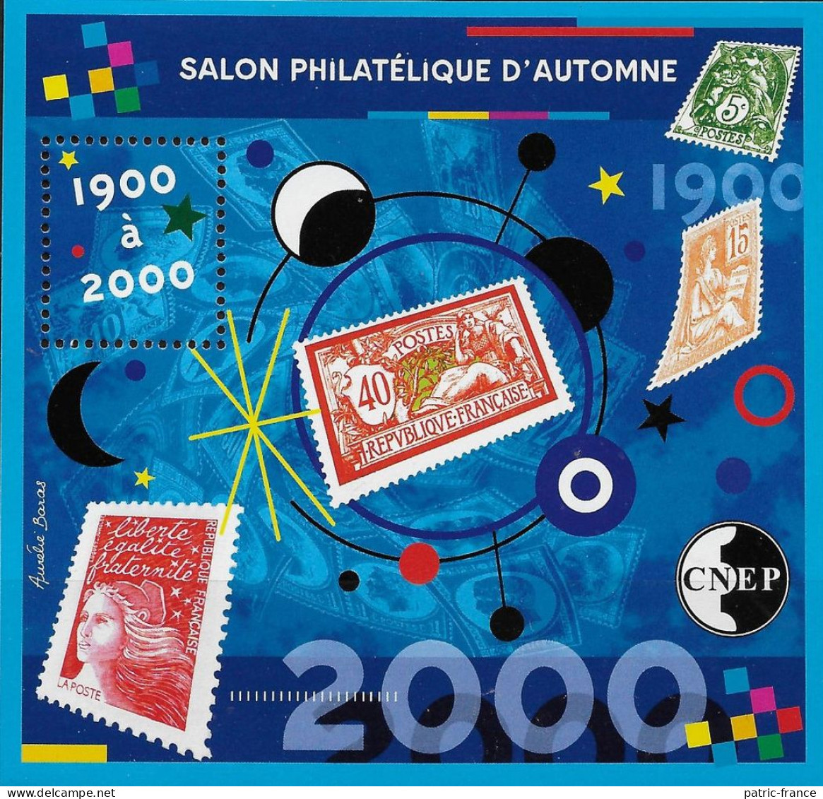 France 2000 - Bloc CNEP N°32 - Salon D'automne - 5 Exemplaires, Cote 60 Euros - CNEP