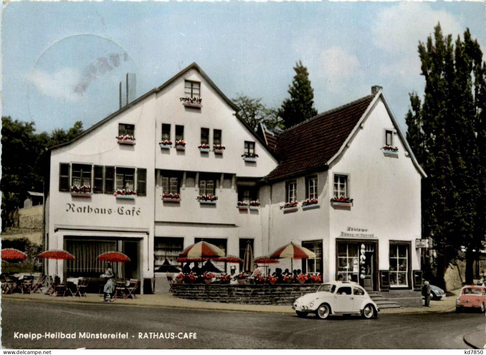 Bad Münstereifel - Rathaus Cafe - VW Käfer - Bad Münstereifel