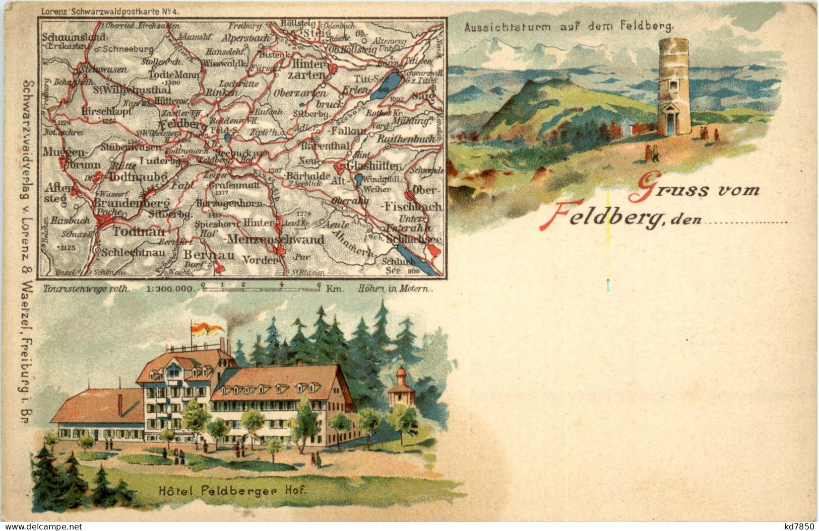 Gruss Vom Feldberg - Litho - Feldberg