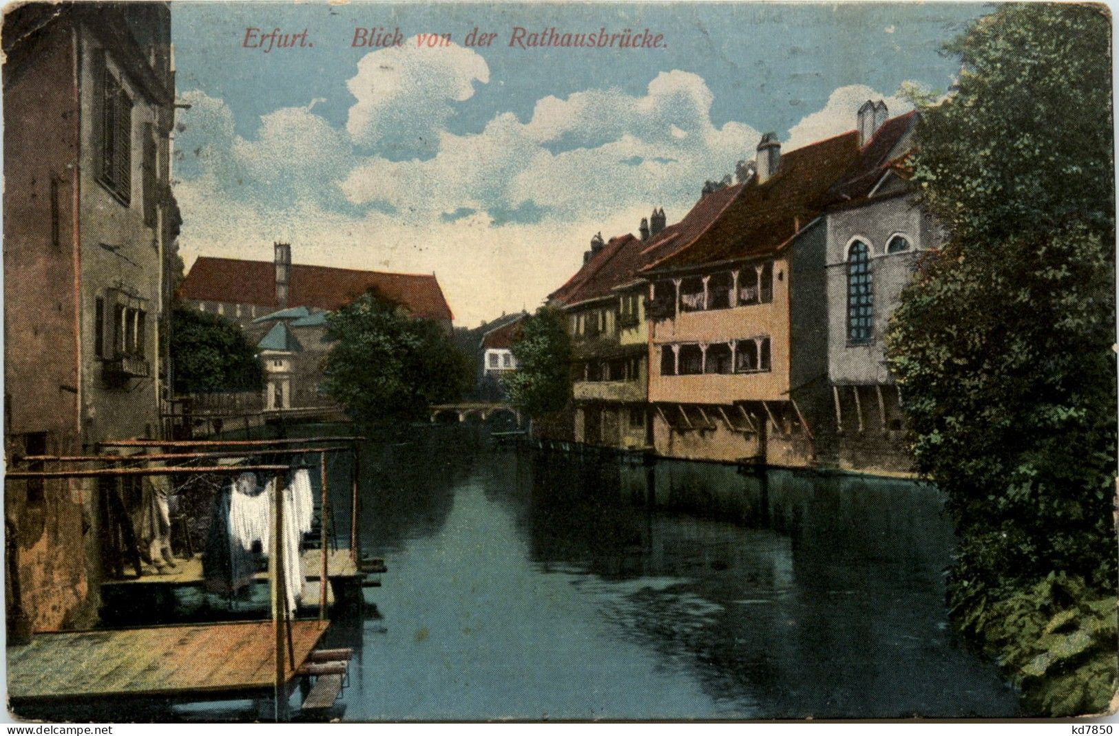 Erfurt - Blick Von Der Rathausbrücke - Erfurt
