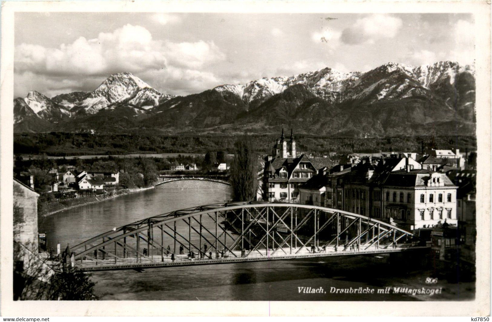 Villach/Kärnten Und Umgebung - Draubrücke Mit Mittagskogel - Villach