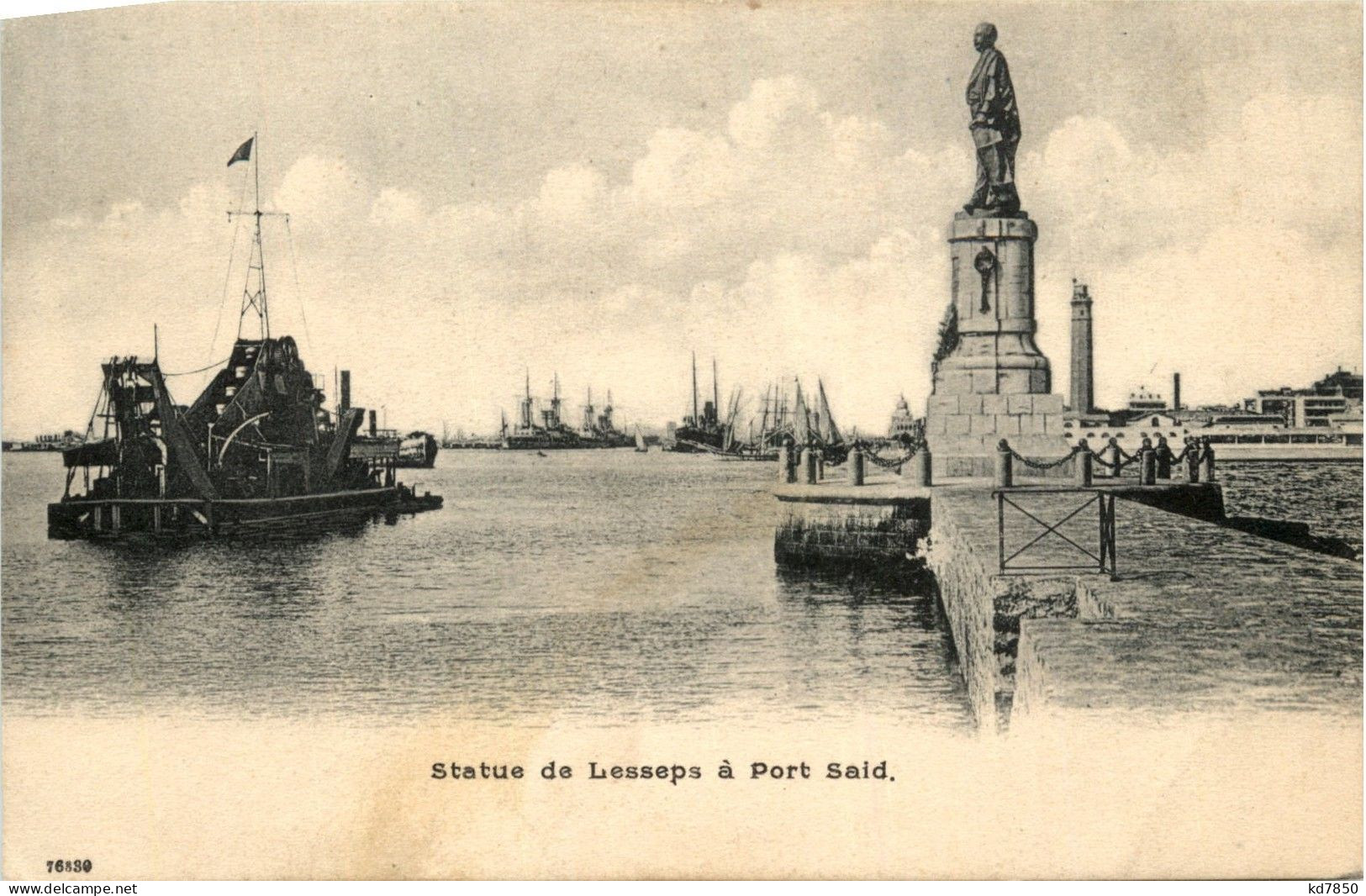 Statue De Lesseps A Port Saind - Port Said