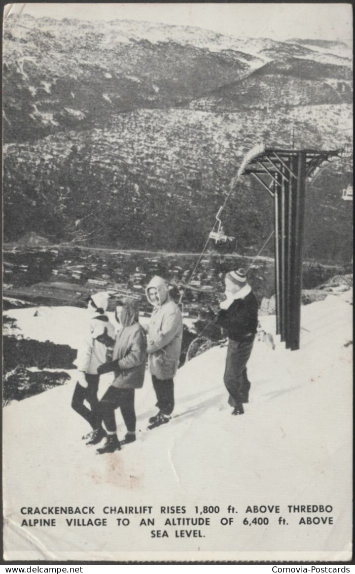 Crackenback Chairlift, Thredbo Alpine Village, 1965 - Postcard - Andere & Zonder Classificatie