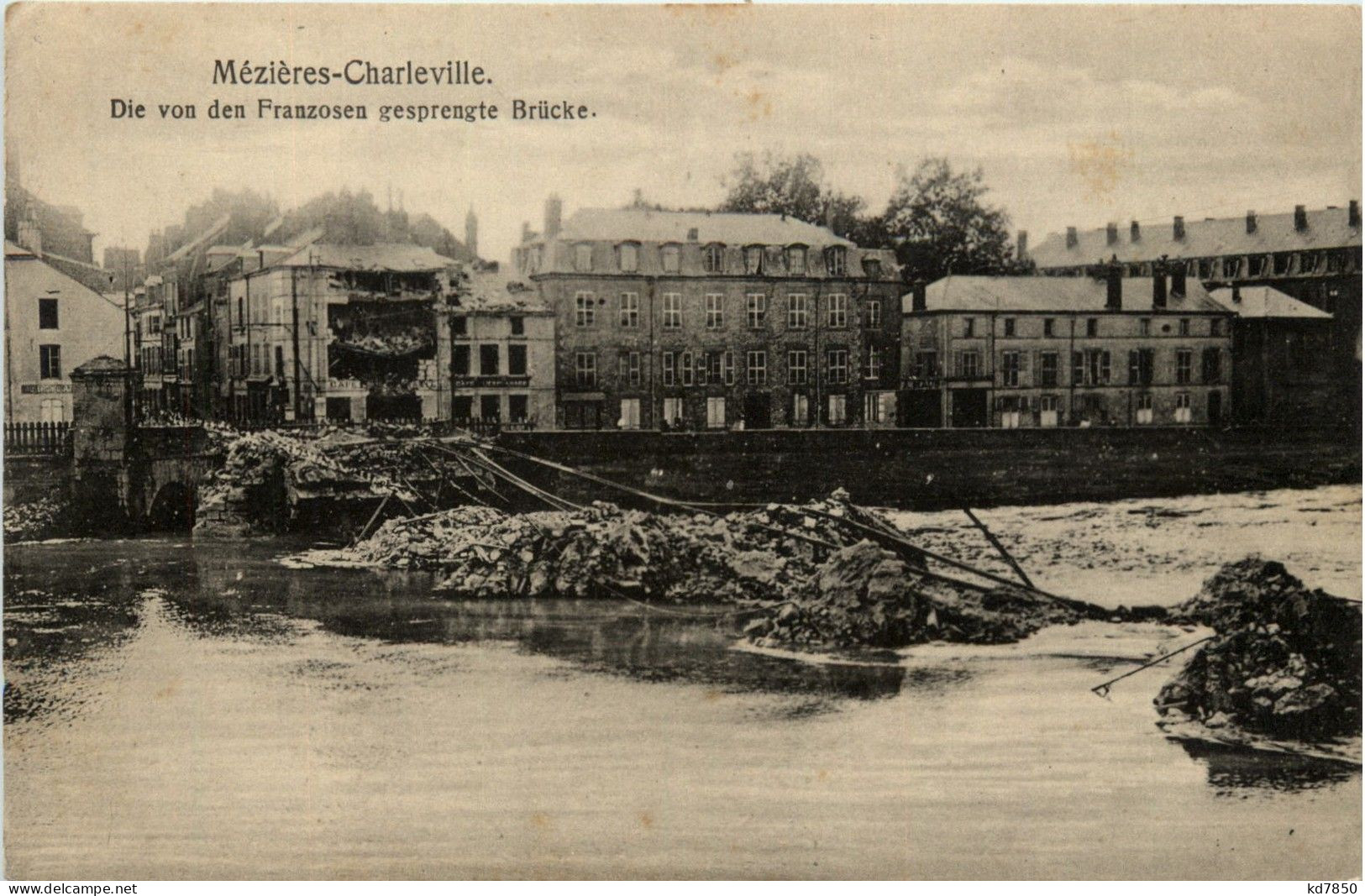 Mezieres-Charleville - Gesprengte Brücke - Charleville