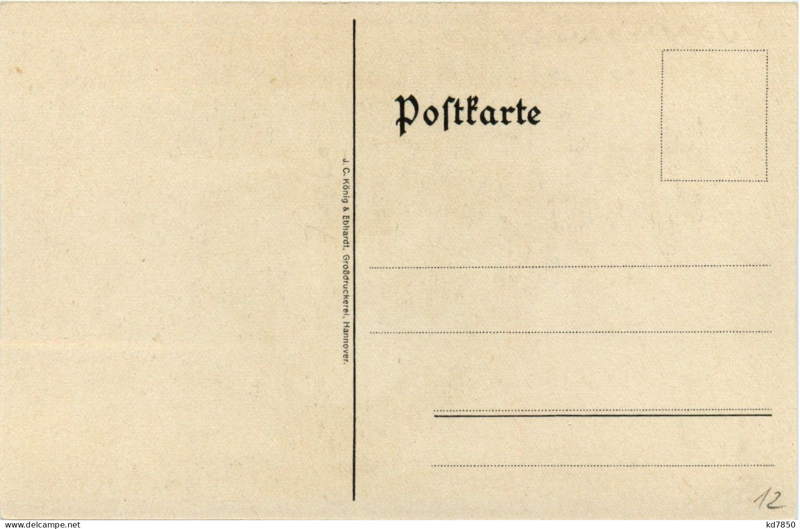 Gütermann Nähseide - Künstlerkarte C- Liebich - Publicidad