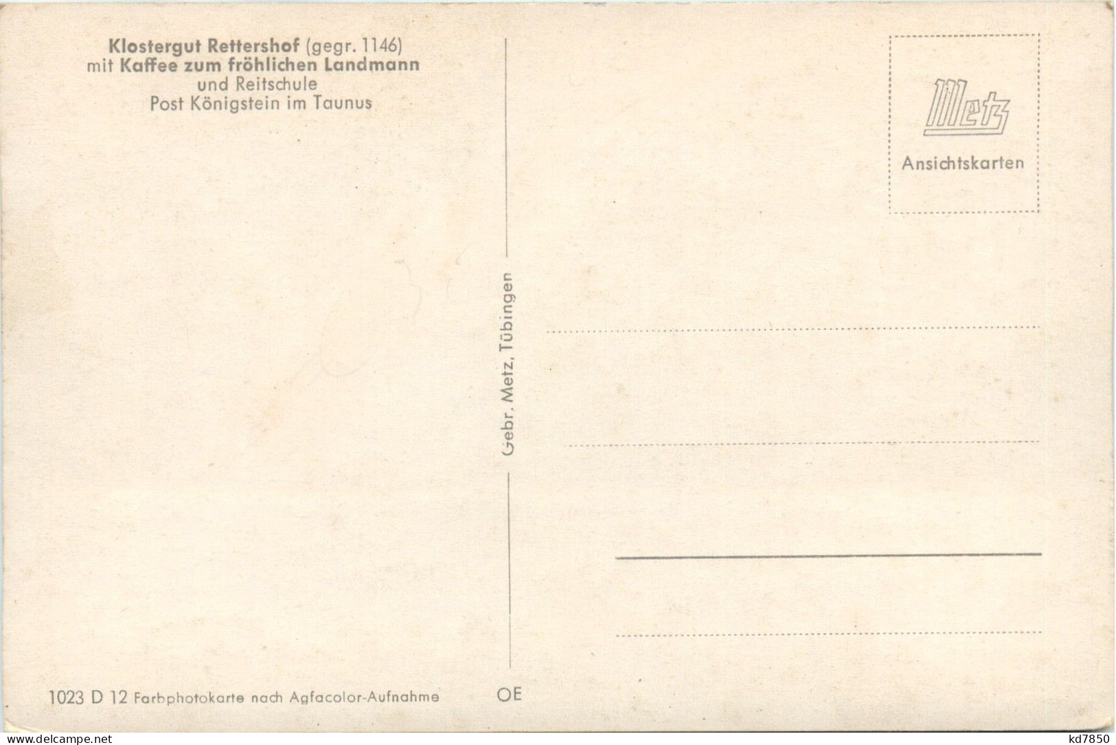 Königstein Im Taunus - Klostergut Rettershof - Koenigstein