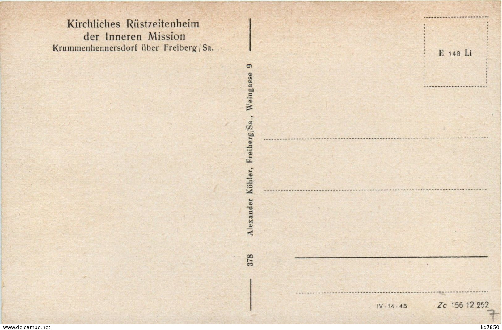 Krummenhennersdorf über Freiberg In Sachsen - Freiberg (Sachsen)