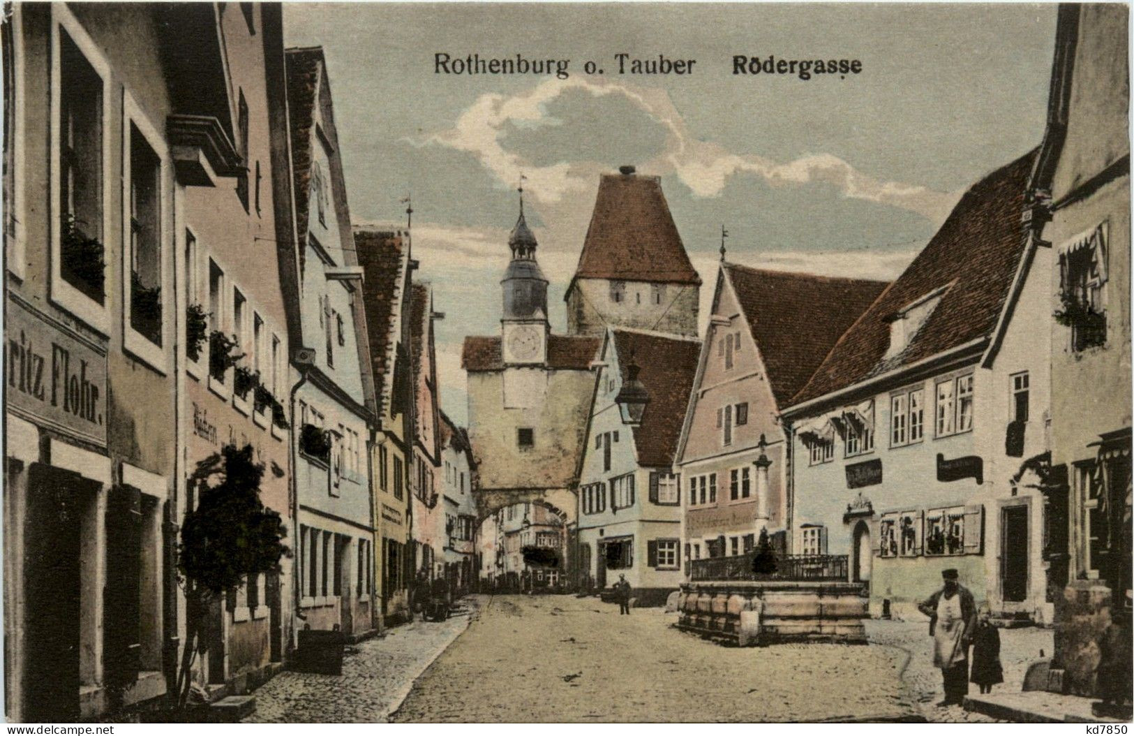 Rothenburg O. Tauber - Rödergasse - Rothenburg O. D. Tauber