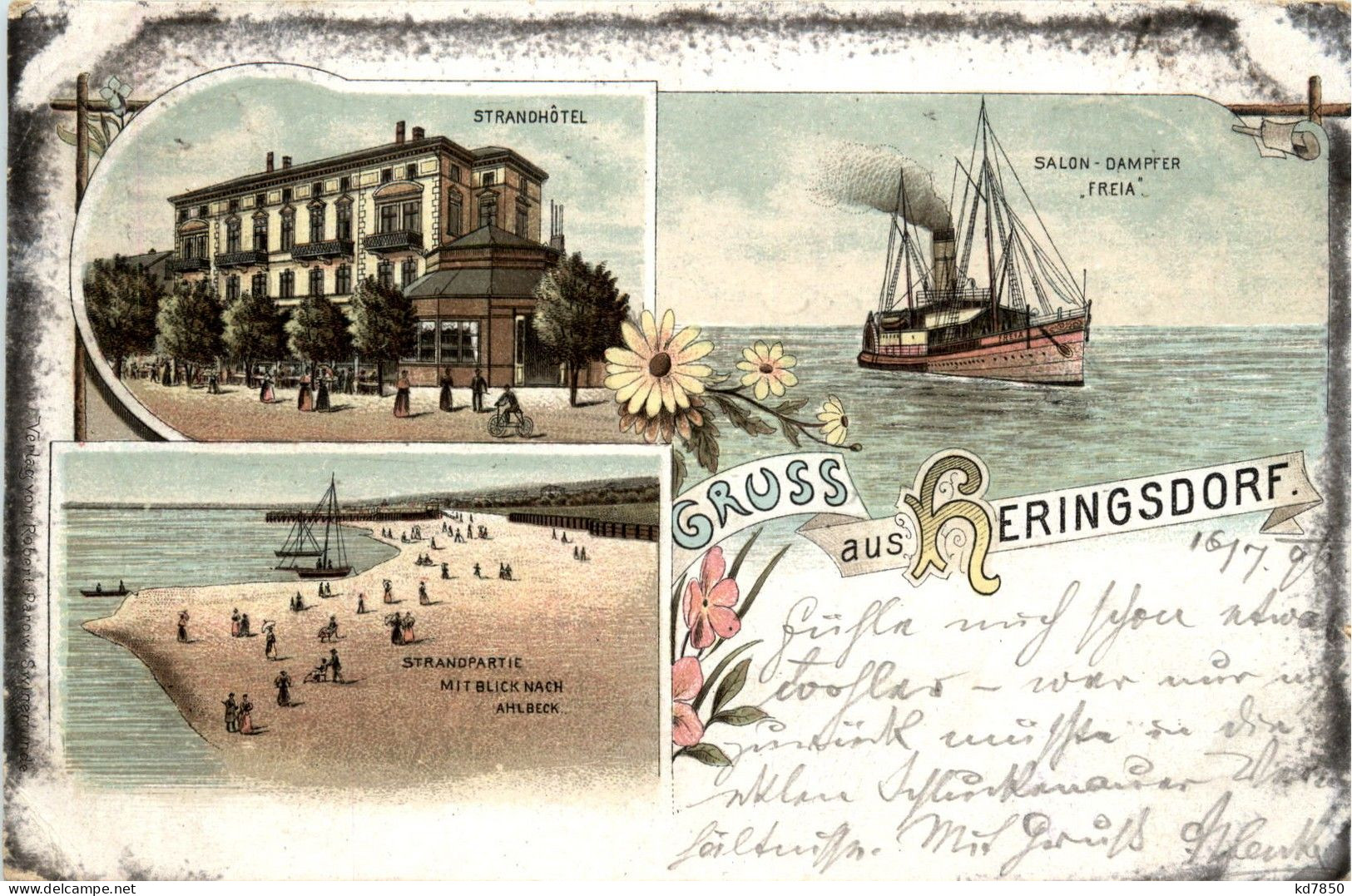 Gruss Aus Heringsdorf - Litho 1896 - Usedom