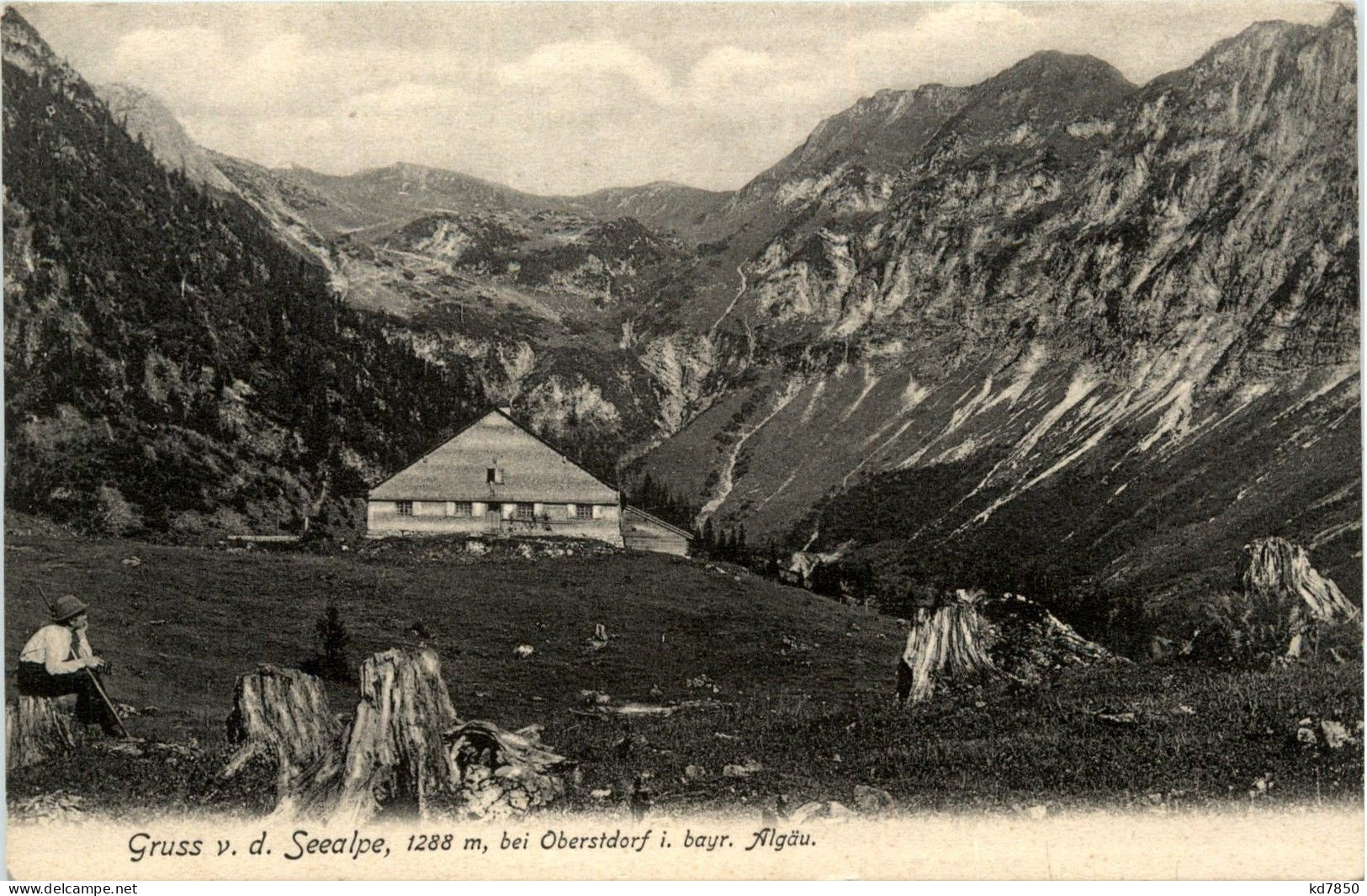 Gruss Von Der Seealpe Bei Oberstdorf - Oberstdorf